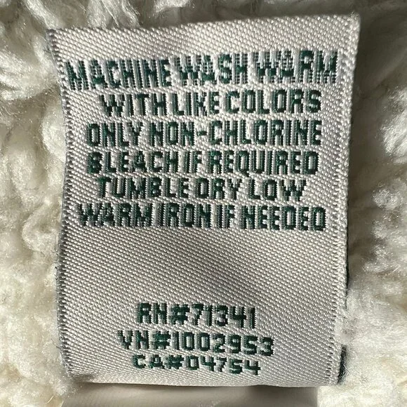 L.L.Bean Scotch Plaid Flannel Shirt Sherpa-Lined Zip Hoodie - Picture 13 of 14